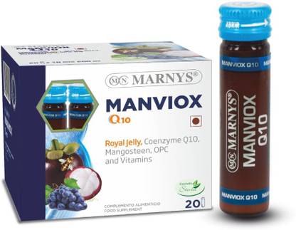 Marnys Manviox Q10 | Antioxidant and Anti-aging |Co-enzyme Q10 | 20 Vials