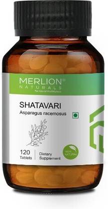 Merlion Naturals Shatavari Tablets (Asparagus racemosus), Pure Herbs 500mg x 120 Tablets