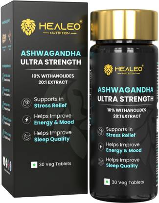 healeo Ashwagandha Ultra Strength 710mg | 10% Withanolides, 20:1 Concentrated Extract