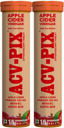 acv-pix APPLE CIDER VINEGAR EFFERVESCENT TABLET WITH MOTHER,VIT B6 & B12