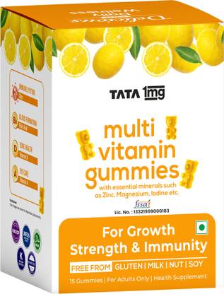 TATA 1mg MULTIVITAMIN GUMMIES WITH ZINC, MAGNESIUM