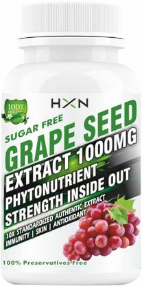 hxn Grape Seed Extract To Immunity, Promotes Hair Skin Hydration-60 Tablets