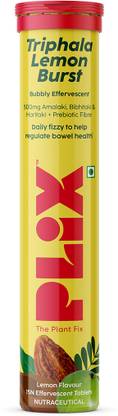 The Plant Fix Plix Triphala Eff. Tablet for Easy Digestion, Gas & Bloating with Fennel & Cardamom
