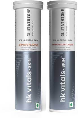 HEALTHKART HK Vitals Glutathione Skin Glow Effervescent Tablets with Vitamin C & E