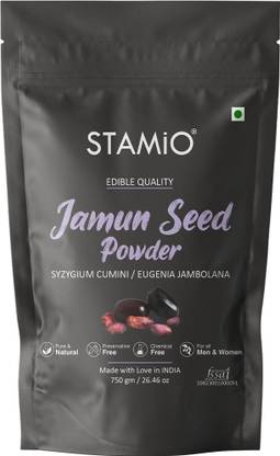 STAMIO Jamun Seed Powder for Diabetes | Indian | Syzygium cumini