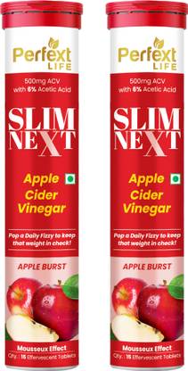 PERFEXT NUTRACEUTICALS Slimnext Apple Cider Vinegar Tablets|Effervescent Tablets to Support Weight Loss