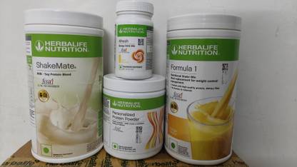 HERBALIFE WEIGHT LOSS COMBO F1 MANGO SHAKE & SHAKEMATE & ROTEIN POWDER200GM & AFRESH LEMON