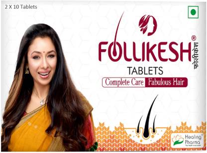 Follikesh Biotin Tablets For Hair Growth, Hair Fall Control With Vitamin and Mineral