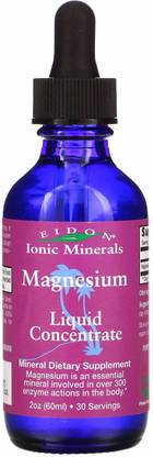 Eidon Mineral Supplements, Ionic Minerals, Magnesium, Liquid Concentrate, 2 oz (60 ml)
