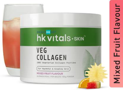 HEALTHKART hk vitals Veg Collagen Supplement Powder, Collagen Peptides, Mixed Fruit