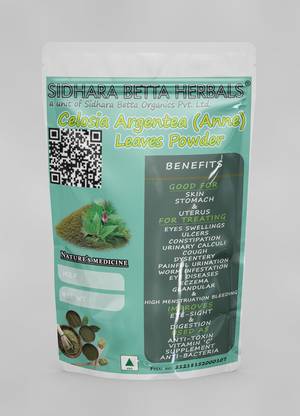 SIDHARA BETTA HERBALS Celosia Argentea Leaves Powder | Anne Leaves Powder