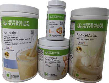 Herbalife Nutrition FORMULA1 KULFI SHAKE SHAKEMATE &PROTEIN POWDER200GM & AFRESH PEACH