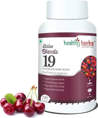healthy herbs Active Blends 19 Capsule (Superfood Berry Blend) - 120 Capsules