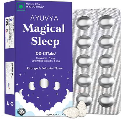Ayuvya Magical Sleep Support Pills with Melatonin & Jatamansi