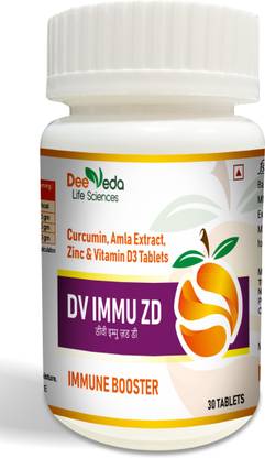Dee Veda Life Sciences DV ImmuZD Immunity Booster Tablets with Vitamin D3
