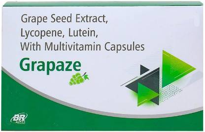 GRAPAZE CAPSULES WITH GRAPE SEED EXTRACT, LYCOPENE, LUTIENE & MULTI VITAMIN