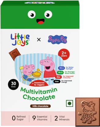 Little Joys x Peppa Pig Multivitamin Chocolates for Kids | Naturally Sweetened with Jaggery