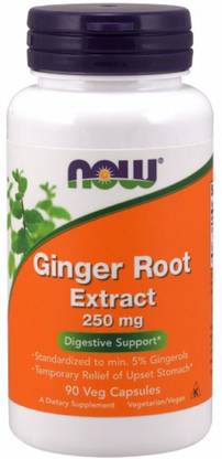 Now Foods Ginger Root Extract, 250 mg