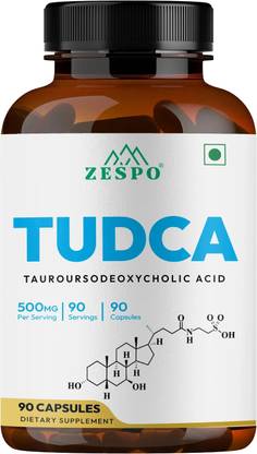 ZESPO TUDCA 500mg Tauroursodeoxycholic Acid Supplement Digestion & Detox 90Capsules
