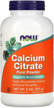 Now Foods Calcium Citrate, Pure Powder, 8 oz (227 g)