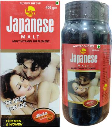AUSTRO SHE SYP. JAPANESE MALT FOR STEMINA,VOGOR,VITALITY,EXTRA BED TIME & HAPPY LOVE LIFE