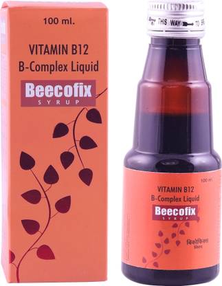 BEECOFIX Vitamin B12 B-Complex Syrup for Boosts Immunity Vitamins B1, B2, B6, B3