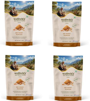 Wellwith Himalayan Sea Buckthorn Berries Powder | Rich in Omega |Vitamin C, Vitamin E