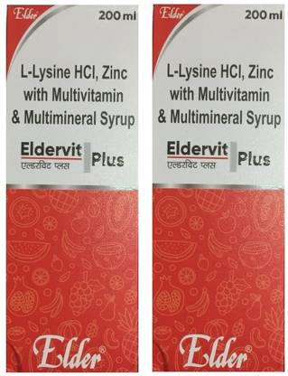 ELDERVIT PLUS MULTIVITAMIN AND MULTIMINERAL SYRUP (2*200ML)