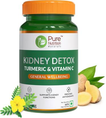 Pure Nutrition Kidney Detox with Turmeric & Vitamin C| Prevents Kidney Stones & UTI