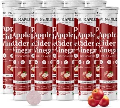 DR. HARLE Apple Cider Vinegar Weight Loss Tablets for Appetite and Gut - 100 Effervescent