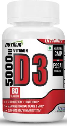NutriJa Vitamin D3 5000IU Supplement
