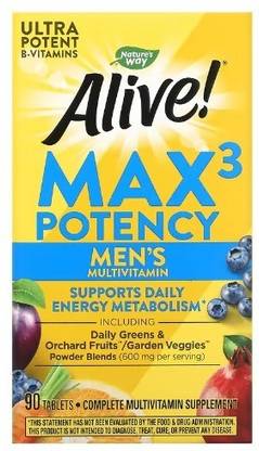 Nature's Way Alive! Max3 Daily, Men's Multivitamin