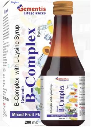 RINGHAS GEMENTIS B COMPLEX SUGAR FREE MIX FRUIT SYRUP PACK OF 1