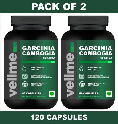 VELLME Garcinia Cambogia Capsules Appetite Controller for Weight Loss & Energy Boost