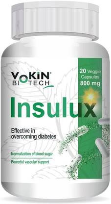 Vokin Biotech Vokin Biotech Herbal Insulux For Endocrine & Diabetes Control (20 Capsules)