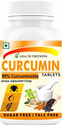 GOA NUTRITIONS Curcumin Supplements As Immunity Booster, Anti-inflammation & Joint Support-60