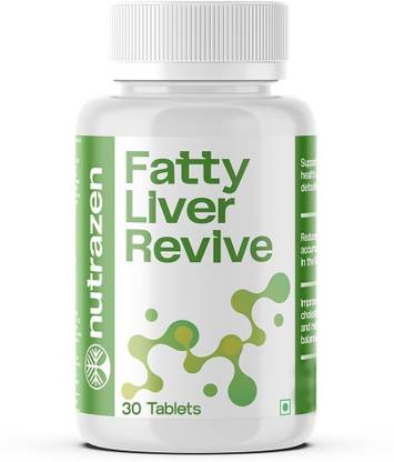 Nutrazen Fatty Liver Revive Supplement for Liver Detox, Fat Reduction & Metabolic Balance