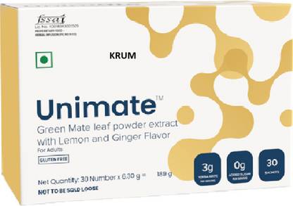 KRUM Unicity Unimate Lemon Ginger Flavor (30 Sachets)