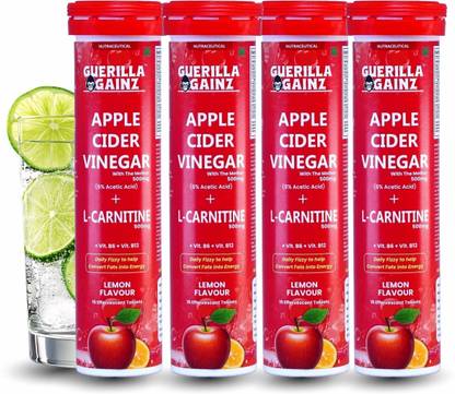 guerilla gainz Apple Cider Vinegar + L carnitine helps Convert fat into Energy 15 Effervescent