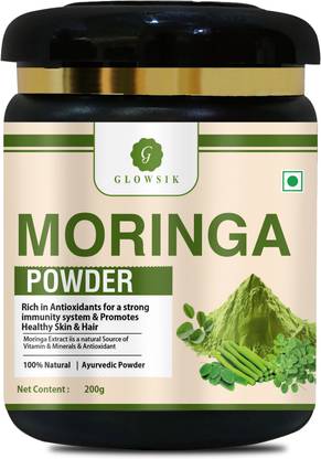 G GLOWSIK Pure Moringa Leaf Powder For Weight Loss |Ayurvedic Care for Healthy Skin & Hair
