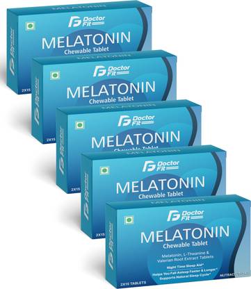 DOCTORFIT Melatonin Chewable Tablets with L-Theanine for healthy sweet sleep cycle