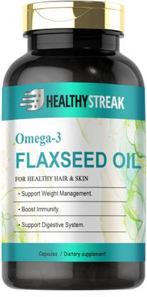 Healthy Streak Flaxseed extract Capsules Omega 3 (S55)