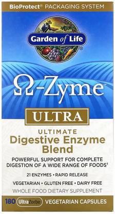 Garden Of Life Omega-Zyme Ultra Ultimate Digestive Enzyme Blend 180 Veg Caps