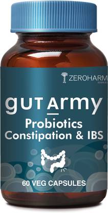 ZEROHARM Gut Army Probiotics -For Constipation & IBS Relief