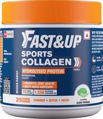FAST&UP Sports Collagen Protein | 7g Marine Collagen with Glucosamine & Hyaluronic Acid