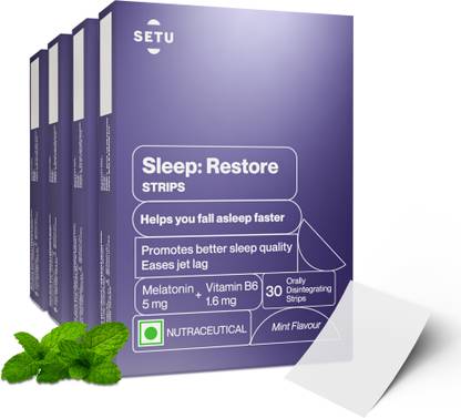SETU Sleep Restore Melatonin 5mg - Orally Dissolving Strips