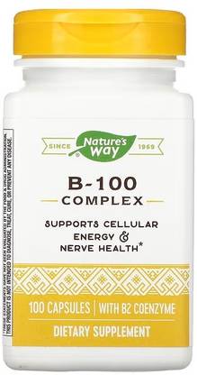 Nature's Way Nature's Way, B-100 Complex, with B2 Coenzyme, 100 Capsules