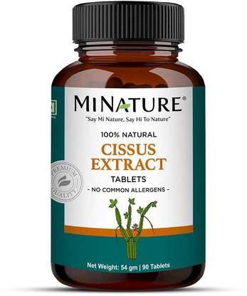 mi nature Cissus Extract 90 Tablets - Natural Joint Support for Flexibility and Comfort