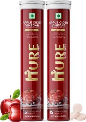 Hure Apple Cider Vinegar for weight loss with mother of vinegar with Vitamin B6+B12