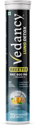 vedancy Breetox Lung Detox Effervescent Tablet